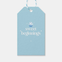 Süße Anfänge | Puderblaue und weiße Babyparty