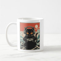 Süße Anime-Gamer Kawaii-Katze Japanisches Gaming-G