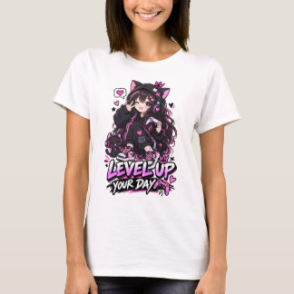 Süße Anime-Gamerin T-Shirt