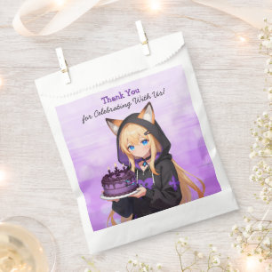 Süße Anime-Girl- und Drachen-Girl-Geburtstagsfeier Geschenktütchen