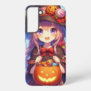 Süße Anime-Halloween-Hexe Samsung Galaxy Hülle