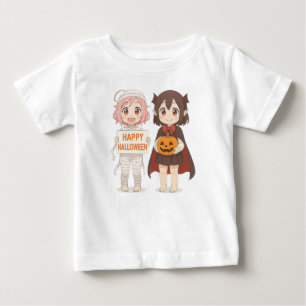 Süße Anime-Mumien- und Vampir-Mädchen Baby T-shirt