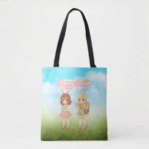 Süße Anime-Osterhasenmädchen Tasche