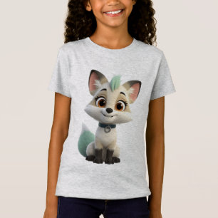 Süße Anime-Polare-Fuchs-Chibi-Kinder-T-Shirt — Kaw T-Shirt