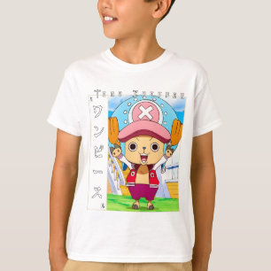 Süße Anime-Rentierfigur mit roter Medizin T-Shirt