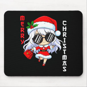 Süße Anime-Weihnachts-Pyjama-Outfit Lustiges Urlau Mousepad