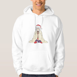 Süße Anime-Weihnachts-Santa-Hut-Hoodie - Cozy Holi Hoodie