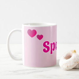 Süße anpassbare rosa spielerische Hund Katze Haust Kaffeetasse