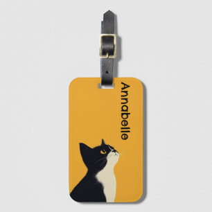 Süße Anzugkatze Personalisieren Gepäckanhänger