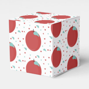 Süße Apfel-Konfetti-Geburtstagsfeier Geschenkschachtel