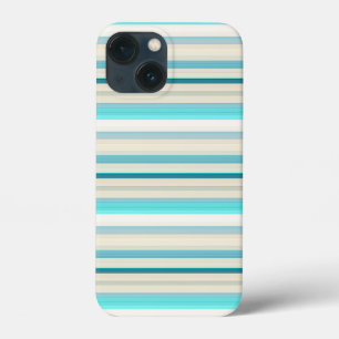 Süße aqua weiße Streifen Case-Mate iPhone Hülle