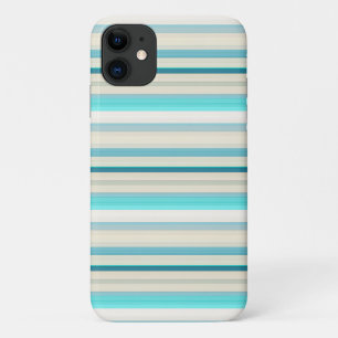 Süße aqua weiße Streifen Case-Mate iPhone Hülle
