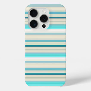 Süße aqua weiße Streifen Case-Mate iPhone Hülle