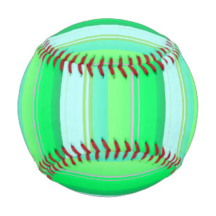Süße aquagrüne Streifen Baseball