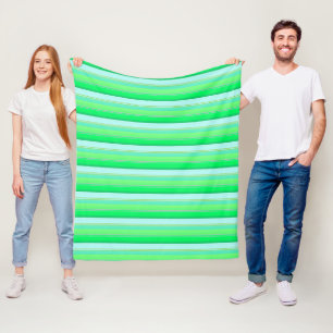 Süße aquagrüne Streifen Fleecedecke