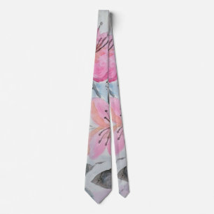 Süße Aquarell-Handmalerei Blumen Design Krawatte