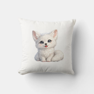 Süße Arktischer Fuchs Kuscheliges Design mit posit Kissen