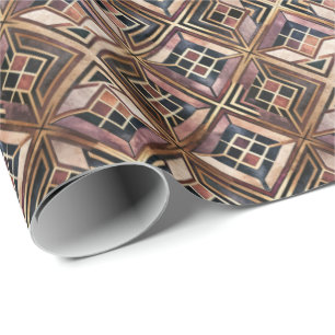 Süße Art Deco-Fliesenmuster-Wrap-Geschenkpapier Geschenkpapier