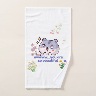 Süße Ästhetik Hamster Handtuch Badhandtuch Set
