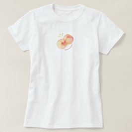 Süße ästhetische Pfirsiche Pastell T-Shirt