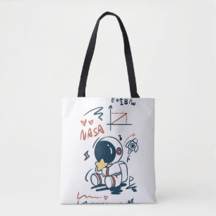 Süße Astronaut Weltraum Cartoon-Tasche Tasche