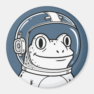 Süße Astronauten-Frosch-Weltraum-Abenteuer Magnet