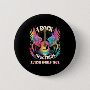 Süße Autismustour I Rock The Spectrum Lehrer Button