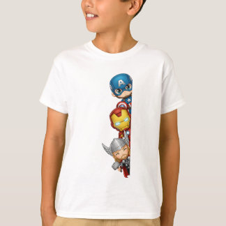 Süße Avengers Superhelden spähen Design T-Shirt