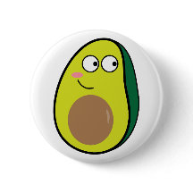 Süße Avocado-Anstecknadel | Lustiger Kawaii-Frucht