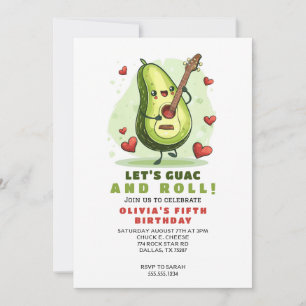 Süße Avocado Geburtstagsfeier Einladung