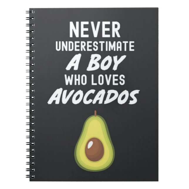 Süße Avocado-Geschenke für Jungen Guacamole für Ki Notizblock (Vorderseite)