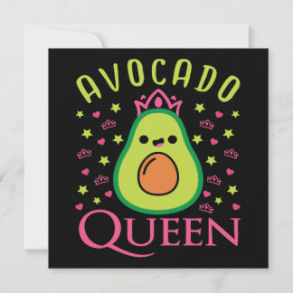 Süße Avocado-Königin mit Herz Keto-Mädchen beim Ko Einladung