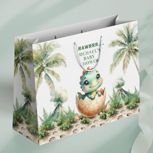 Süße Baby-Dinos schlüpfen bald Geschenktüte zur Ba
