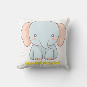 Süße Baby-Elefanten-Kissen  Kissen