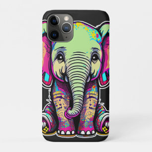 Süße Baby-Elefanten-Sitzende Digitalillustration Case-Mate iPhone Hülle