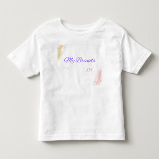 Süße Baby Fußabdrücke & Text Toddler T-Shirt