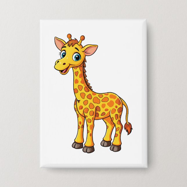 Süße Baby-Giraffe Cartoon-35281 Button (Vorderseite)