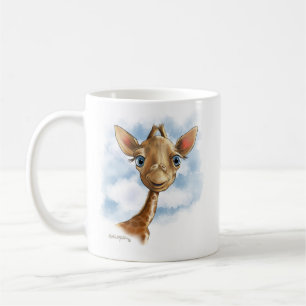 Süße Baby-Giraffen-Cartoon Kaffeetasse