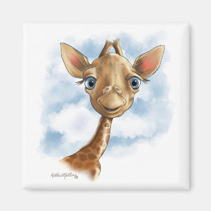 Süße Baby-Giraffen-Cartoon Magnet