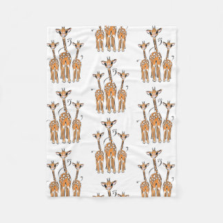 Süße Baby-Giraffen, Safari-Tiere Fleecedecke