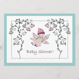 Süße Baby Girl Fairy Baby Shower Einladungen