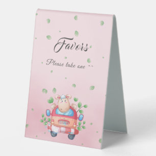 Süße Baby-Lamm-Baby-Party-Geschenke Tischpultschil Tischaufsteller