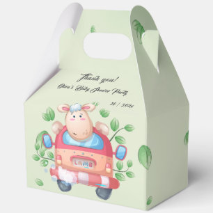 Süße Baby-Lamm-Baby-Shower-Geschenkbox Geschenkschachtel