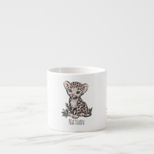Süße Baby-Leoparden-Jungen-Kinder-Tasse Espressotasse