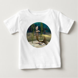 Süße Baby-Meerjungfrau Baby T-shirt