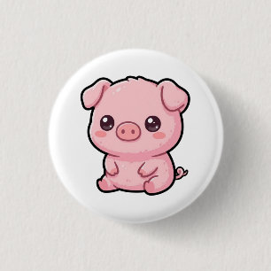 Süße Baby-Schwein-Knopf Button