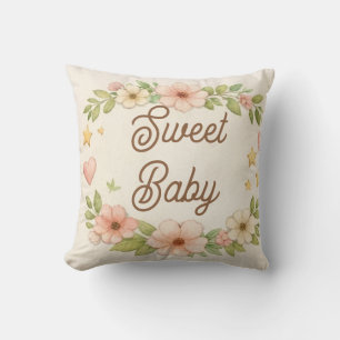 Süße Baby Shower Kissen Blumen   Kinderzimmer Deko