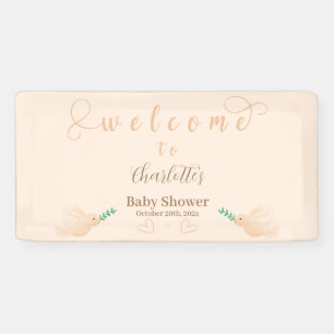 Süße Baby-Tauben-Baby-Shower-Flagge Banner