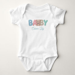 Süße Baby-Typografie – kleine Hand, großer Traum Baby Strampler