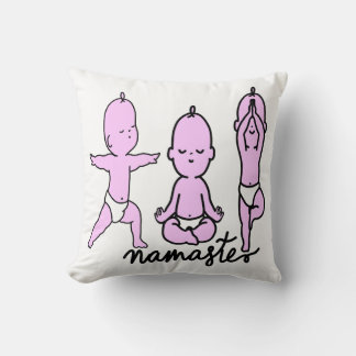 Süße Baby-Yoga-Wurfkissen - Namaste-Babygeschenk Kissen